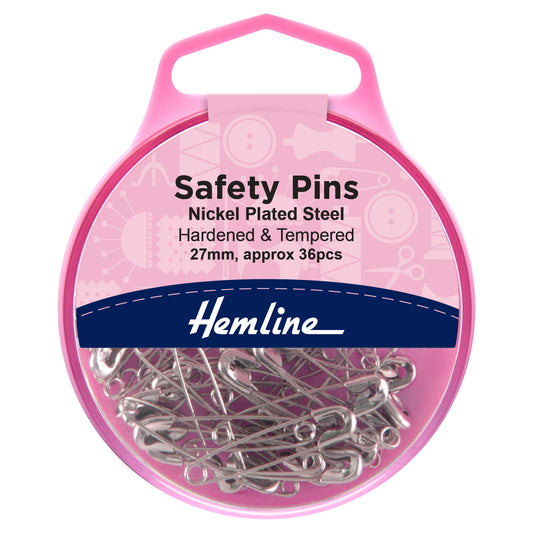 Safety Pins 36 x 27mm Silver