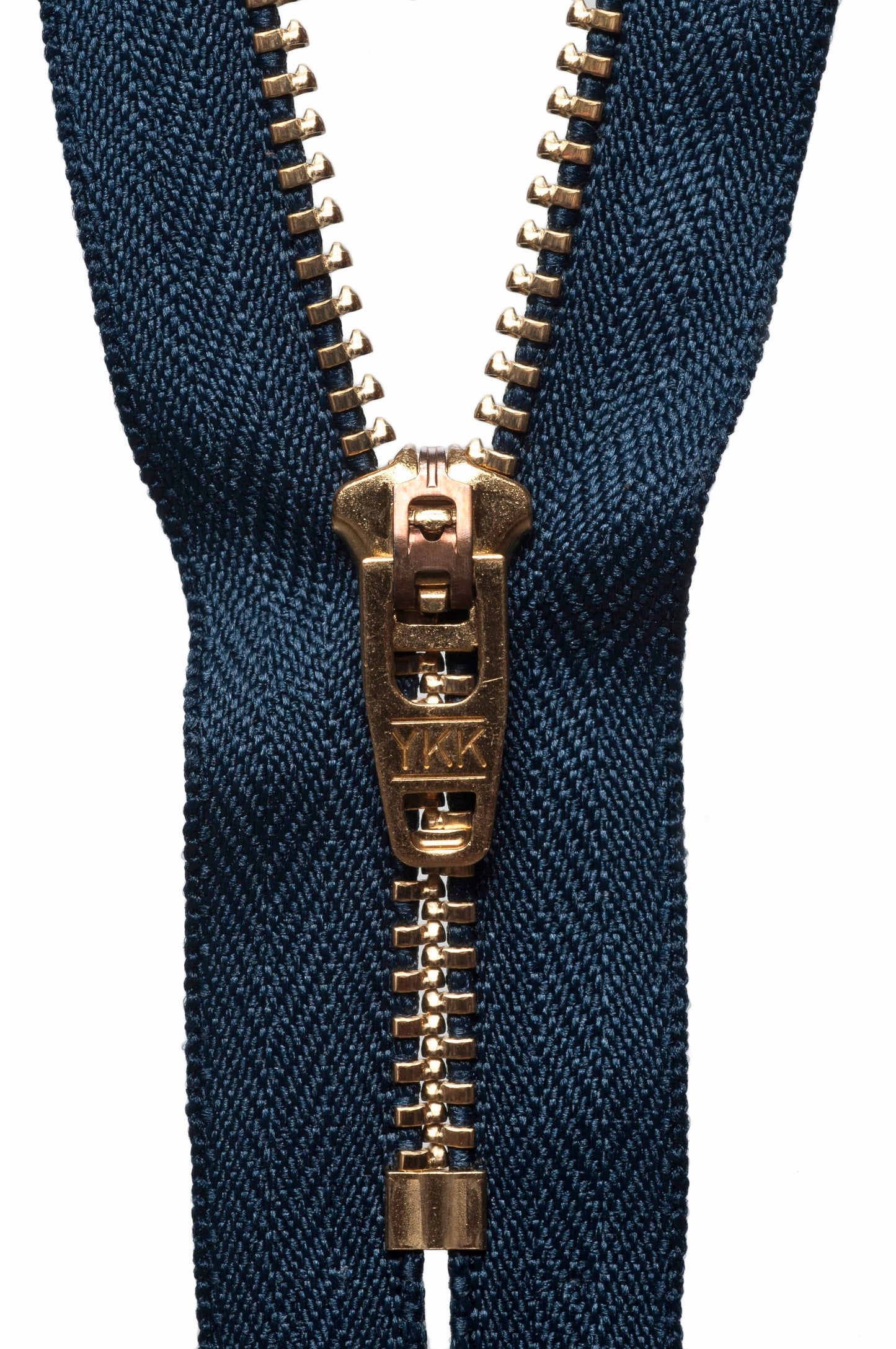 Brass Jeans Zip: 10cm or 4": Various colours.