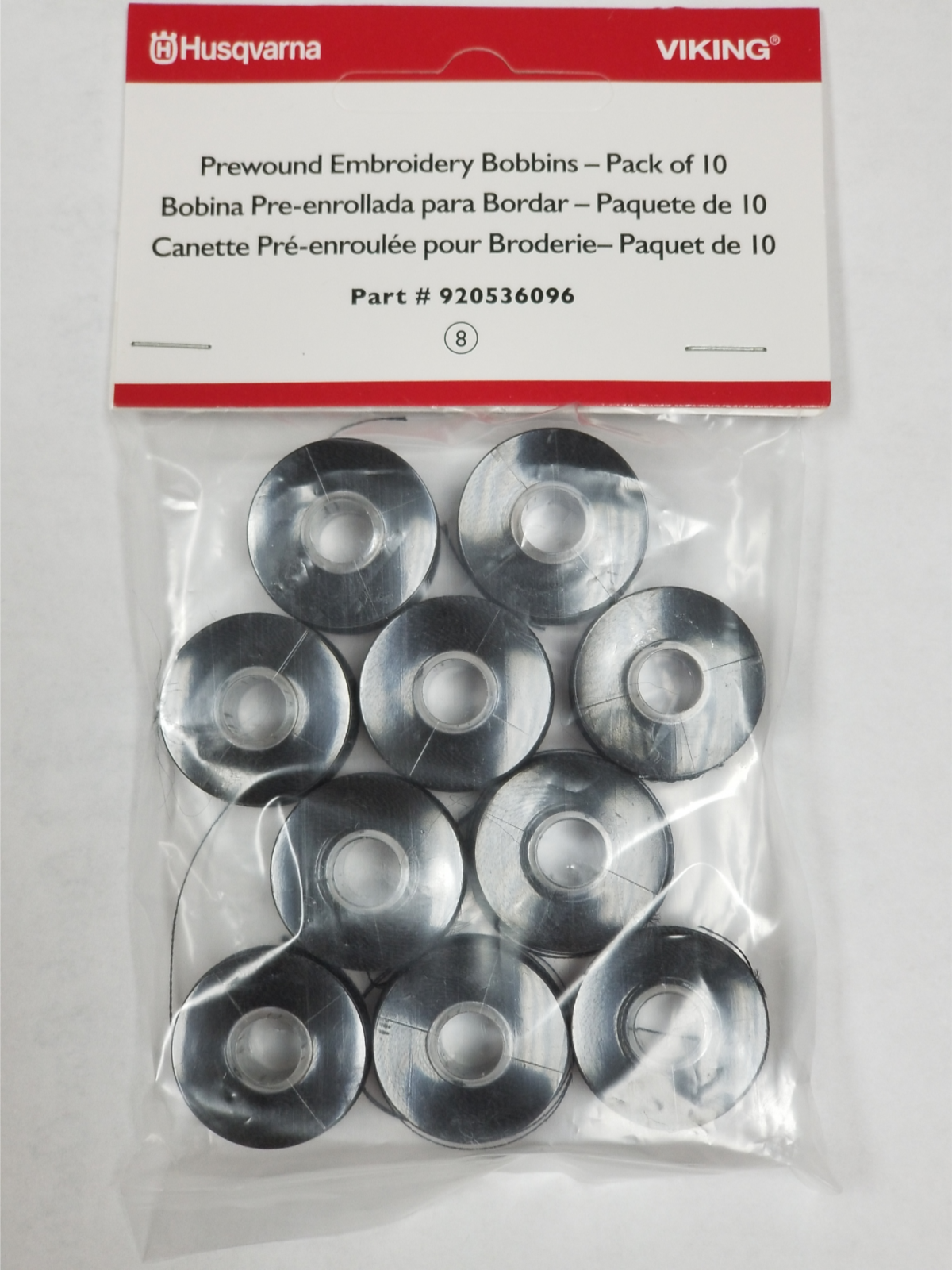 Husqvarna Pre-wound bobbins (black)