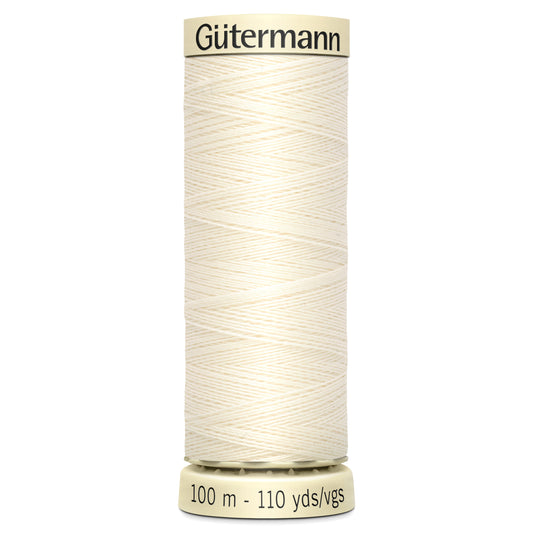 Gutermann Off White Sew All Thread 100m (1)