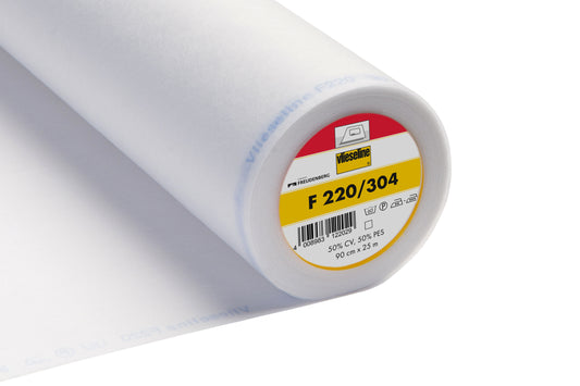 Vilene Std Medium Iron on Interfacing White