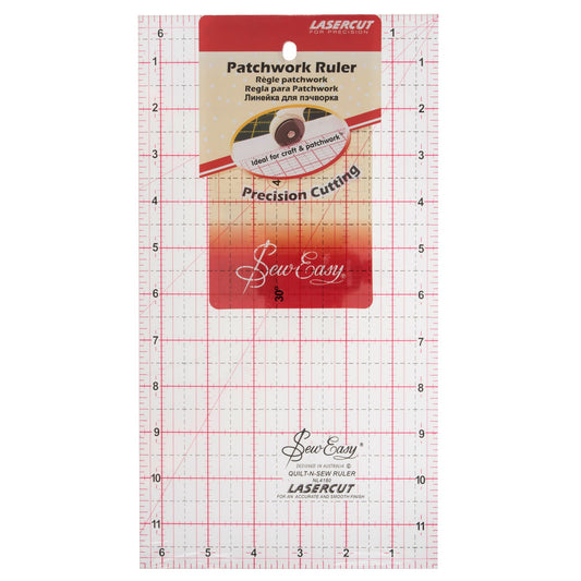 Patchwork ruler 12 x 6.5"