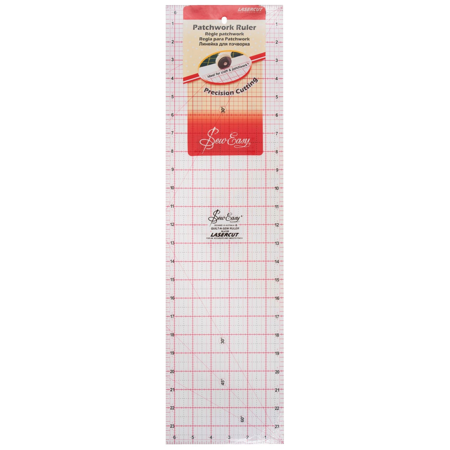 Patchwork ruler 24 x 6.5"