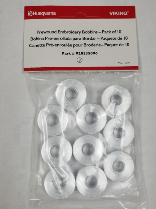 Husqvarna Pre-wound bobbins (white)