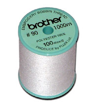 Brother Bobbin Thread White for PE