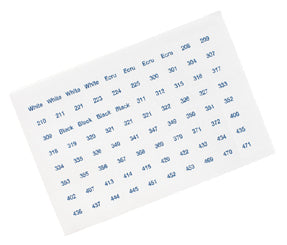 FLOSS NUMBER STICKERS
